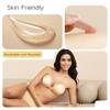 Niidor Adhesive Strapless Bra for Women Sticky Invisible Push up Silicone Bra for Backless Dress 2025 Upgraded Magnetic Clasp Bras - 4 of 4