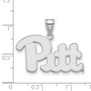 Black Bow Jewelry 14k White Gold Pittsburgh Panthers NCAA Large Pendant - 2 of 3