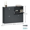 ALEXOUN Space Saving Entryway Shoe Storage Cabinet with 4 Flip-Top Drawers for Hallway,Shoe Rack with Adjustable Shelves - 3 of 4