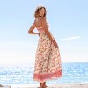 Women's Boho Chic Floral Print Maxi Dress with Smocked Bodice - Cupshe - 4 of 4