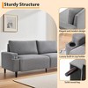 Modern Sofa, 80in Couch- Comfy Sofa with Cup Holders, Deep Seat Sofa Couch for Living Room - 3 of 4