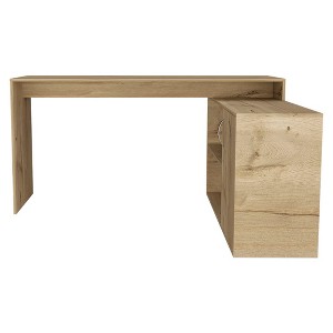 Chery Life Axis Modern L-Shaped Computer Desk with Open & Closed Storage - 1 of 4