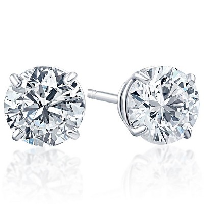 Pompeii3 1/4ct Diamond Studs 14K White Gold Promo
