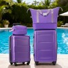 Lyngins 20/24 Inch 4 PCs Carry on Luggage Sets with Travel Duffel Bag and Toiletry Bag,Suitcases Sets with Spinner Wheels for Family Trips - 2 of 4