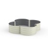 TROPOW 2-Pack Galvanized Raised Garden Bed, Outdoor Planter Box with Open Base for Herbs, Veggies & Flowers - 3 of 4