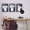 Stupell Industries Navy Blue Flower Bouquets 3pc Framed Giclee Art Set - 3 of 4