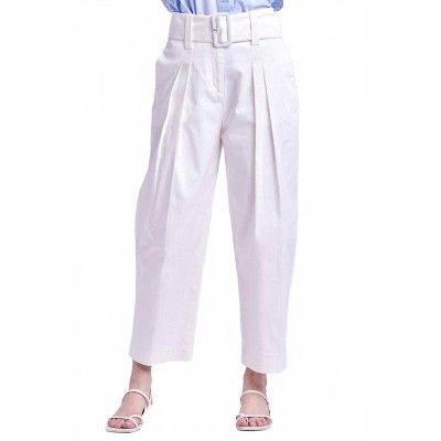 Women's High Waist Belted Wide Leg Pants - 2.7 AUGUST APPAREL