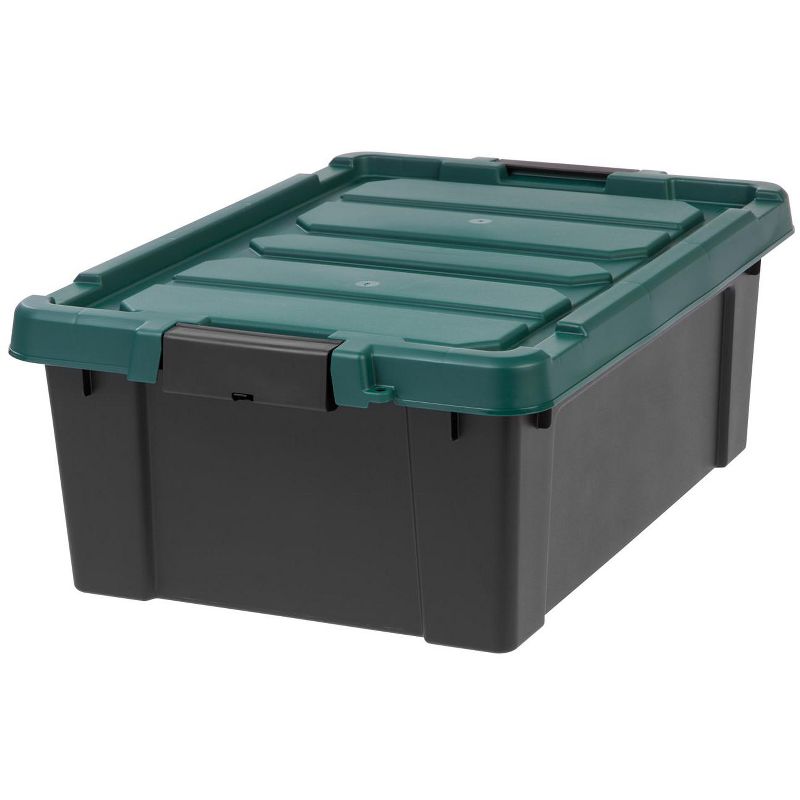 IRIS USA Lockable Heavy Duty Plastic Storage Bins Container with Lids and Secure Latching Buckles, 1 of 9