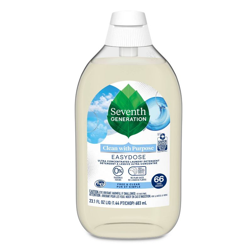 Seventh Generation Free &#38; Clear Ultra-Concentrated 66-Loads Laundry Detergent &#8211; 23.1 fl oz, 3 of 12