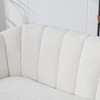 50.2" Chenille 2-Seater Loveseat with Channel Tufted Back & Metal Legs - 4 of 4