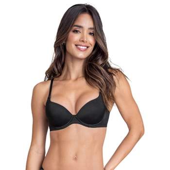 Leonisa Underwire Triangle Bra With High Coverage Cups - Black 34b : Target