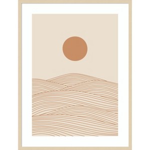Amanti Art Over the Horizon by Natasha Playell Wood Framed Wall Art Print - 1 of 4