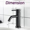 PAGED Single Hole Bathroom Sink Faucet,Bathroom Faucets for Home Sinks - 3 of 4