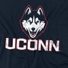 University Of Connecticut Distressed Primary Logo Kids T-Shirt For Youth Navy - 2 of 4