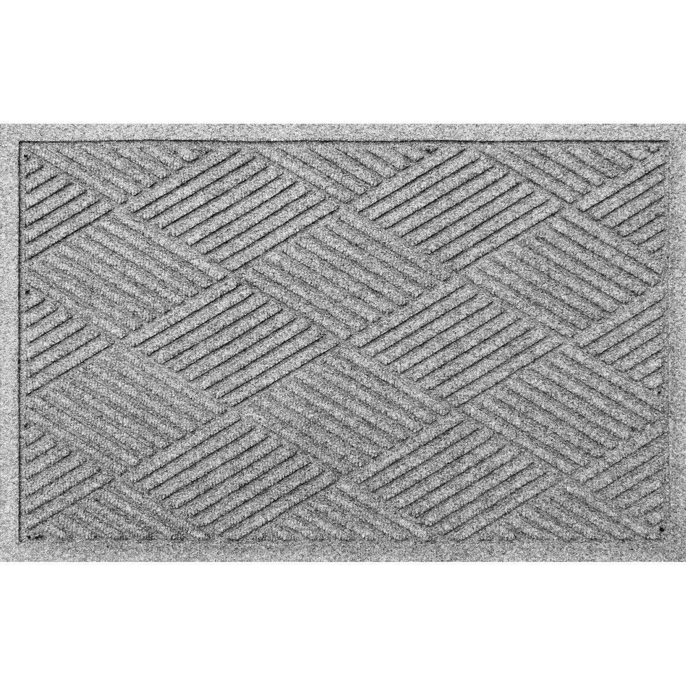 Photos - Doormat Bungalow Flooring WaterHog 2'x3' Diamonds Indoor/Outdoor  Heather Gray 