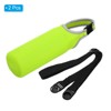 Unique Bargains Neoprene Insulated Removable Shoulder Straps Water Bottle Sling Bags 2.64"x7.28" 2 Pcs Fluorescent Green - 3 of 4