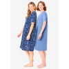 Dreams & Co. Women's Plus Size 2-Pack Short-Sleeve Sleepshirt - 4 of 4