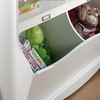 Lycvki White Finish Wood Bookcase - 3 of 4