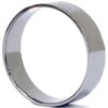 Pompeii3 Mens Black Gold 6mm Flat Polished Wedding Band - 3 of 4