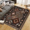 Coolmee  Rug Machine Washable Non-Slip Low Pile Print Pattern Western Rug for Living Room Bedroom Entryway - 2 of 4