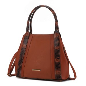 MKF Collection Kenna Snake embossed Vegan Leather Women’s Tote Handbag by Mia K - 1 of 4
