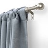 Lumi Home Furnishings 48"x84" Decorative Drapery Single Rod Set with Ball finials Silver - 2 of 4