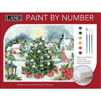 LANG 28pc Christmas Tree Paint By Number Kit