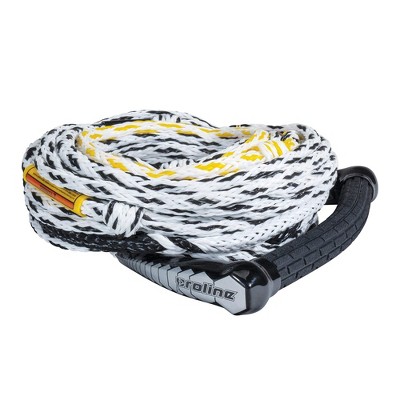 13 Clutch Hexagon Rubber Grip Handle Proline Waterski Handle and 75-5 Section Rope Package