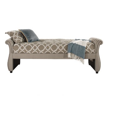 Hunter Upholstered Backless Daybed Twin Linen Sandstone Fabric - Hillsdale Furniture