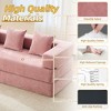 Chenille Folding Sofa Bed with Removable Cover & Pillows - 4 of 4