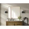 Elegant Lighting Contour Metal Square Mirror 30x30 in Brass - 2 of 4