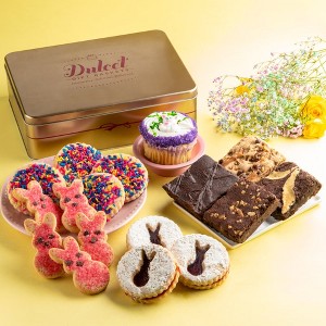 Dulcet Gift Baskets Easter Gift Basket, Brownies, Cupcakes, Cookies Gift Basket for Family Members, Bosses, Employees,  Friends, Cworkers & Neighbors - 1 of 4