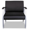 Alera Alera metaLounge Series Bariatric Guest Chair, 30.51" x 26.96" x 33.46", Black Seat, Black Back, Silver Base - 2 of 4