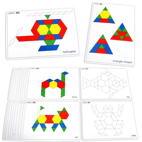 Learning Advantage Pattern Block Cards, Set Of 20 : Target