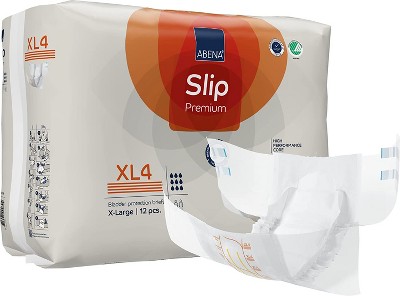 Abena Slip, Premium Incontinence Briefs, Level 4 Maximum Absorbency (Small To Extra Large Sizes)