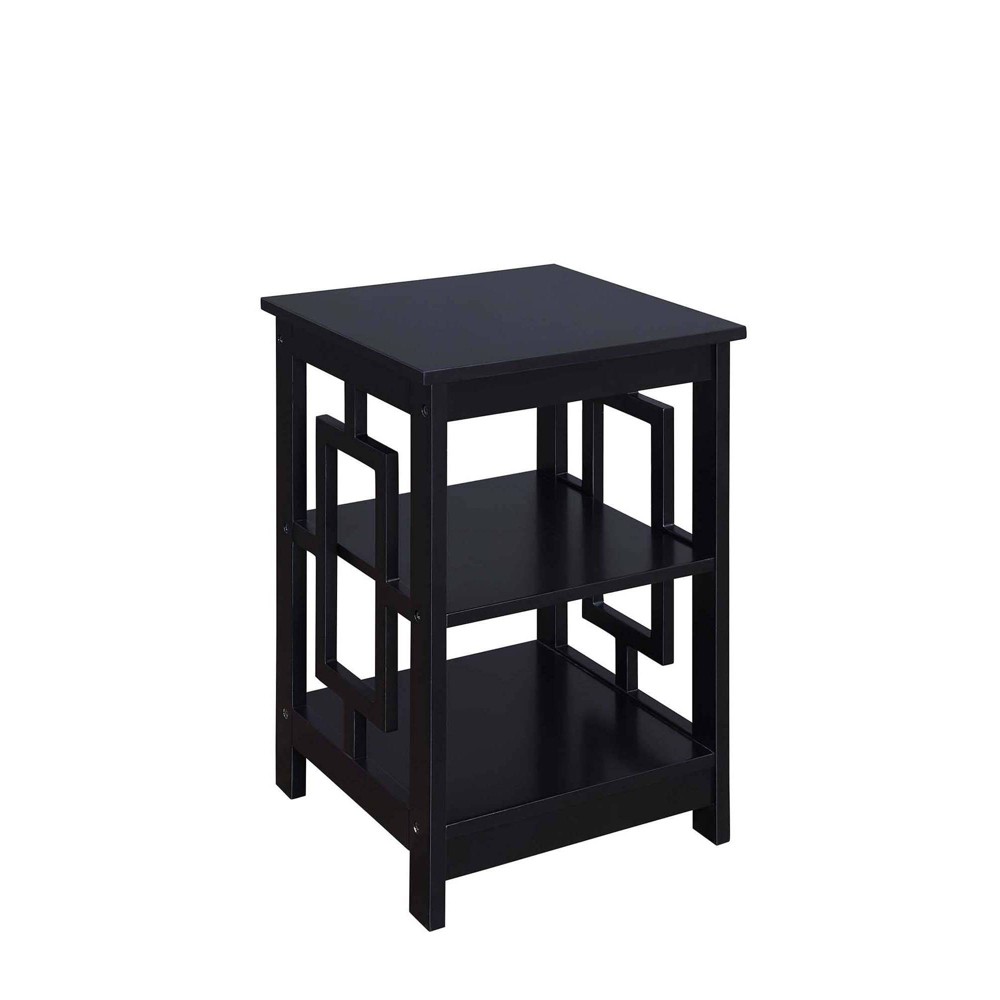 Photos - Coffee Table Town Square End Table with Shelves Black - Breighton Home