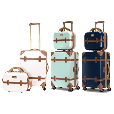 Chariot Blue World Map Hardside Rolling Luggage set, Best Price and  Reviews