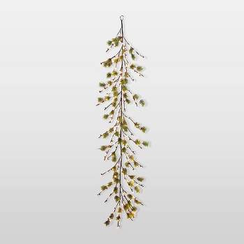 6ft x 20in Pre-Lit LED Christmas Twig Artificial Garland - Puleo