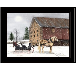 "Dashing Through The Snow" by Billy Jacobs, Ready to Hang Framed Print, Black Frame - 1 of 1