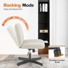 Vatros Cross-Legged Office Desk Chair,No Wheels Armless Swivel Home Office Chair - 3 of 4