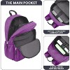 15.6"Travel Backpack Carry on, Water Resistant School Backpacks for Teens, College Back Pack Bookbag for Boys Girls, Work Backpacks for Women - 3 of 4
