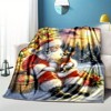 Lomsoe Christmas Santa Claus with Dog Print Flannel Blanket - All Seasons Soft Cozy Warm Throw Blanket for Bed, Napping, Camping, Travel, Office - 2 of 4