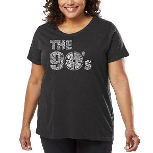 LA Pop Art Women's Word Art T-shirt - 90S - 1 of 4