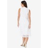 Jessica London Women's Plus Size Lace Midi Dress - 3 of 4