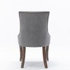 Kumasinova Set of 2 Side Dining Chair, Thickened Fabric Kitchen Chairs with Neutrally Toned Solid Wood Legs & Bronze Nail Head - 4 of 4
