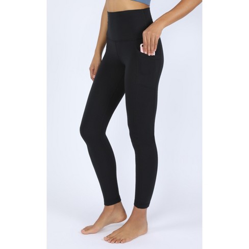 Yogalicious High Waist Squat Proof Yoga Capri Leggings with Pockets for  Women - Black Lux with Pocket - Medium 