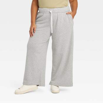 Women's High-Rise Sweatpants - Universal Thread™ White 1X