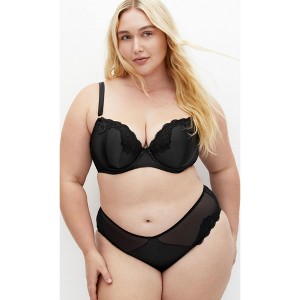 Women's Plus Size Romy Uplift Bra - black | CITY CHIC - 1 of 4