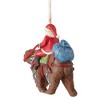 Jim Shore 4.0 Inch Santa Riding A Bear Ornament Heartwood Creek Tree Ornaments - 2 of 3