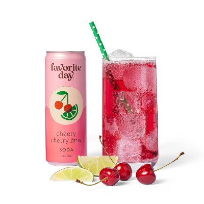 Cherry Limeade Soda - 6pk/12 fl oz Cans - Favorite Day&#8482;